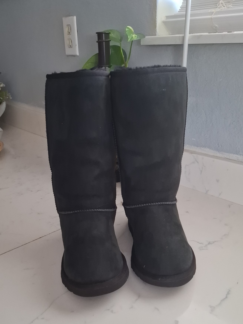 Ugg Classic Tall Black Suede Women's Winter Boots